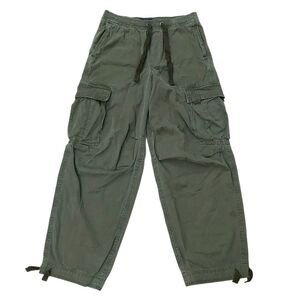 Abercrombie & Fitch Ultra Baggy Cargo Pants Mens Small Green Y2K Streetwear
